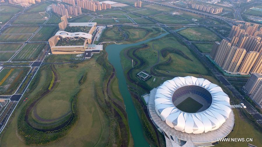 Hangzhou : vue aérienne de la ville hôte du prochain sommet du G20 