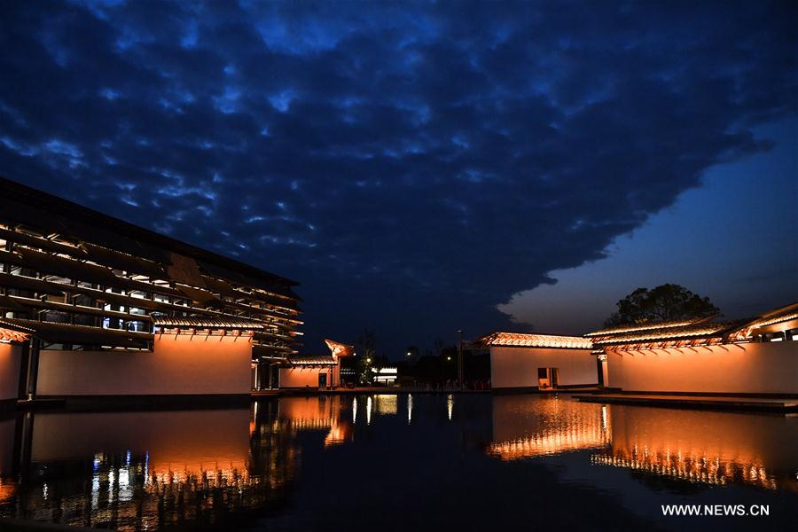 Paysage de Wuzhen avant l'ouverture de la 3e Conférence mondiale sur Internet 