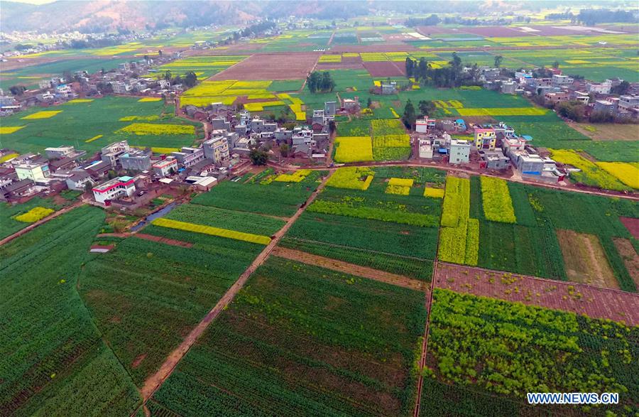 Paysage rural dans le sud-ouest de la Chine