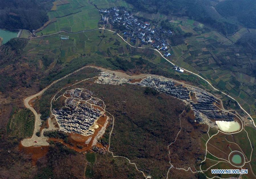 Chine : forêt de pierres dans l'Anhui