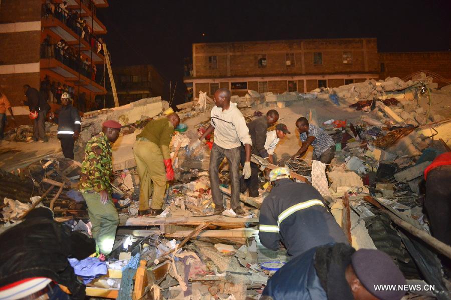 （国际）肯尼亚首都一住宅楼倒塌