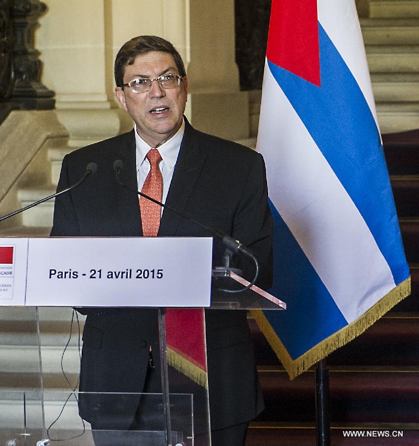 FRANCE-PARIS-CUBA-FM-VISIT
