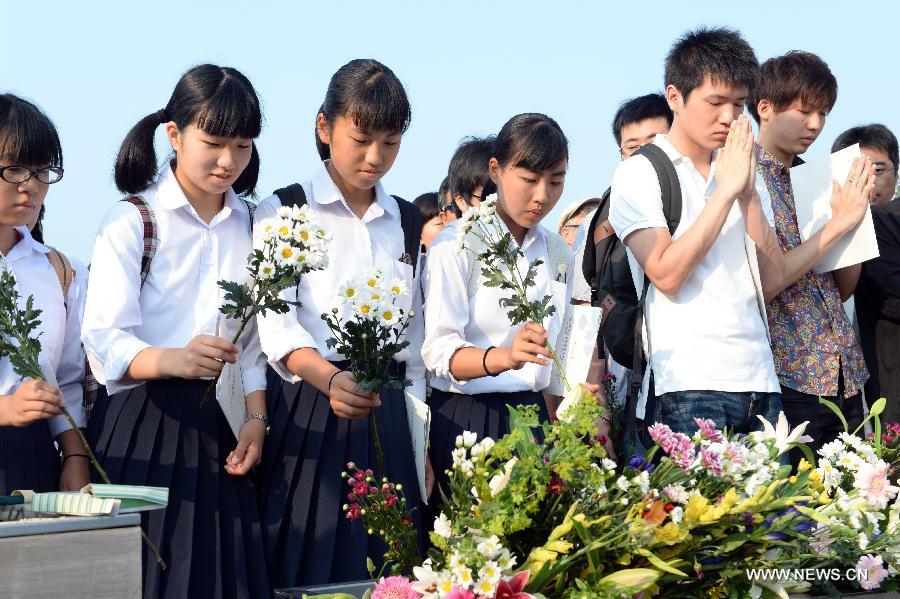 （国际）（1）日本广岛核爆70周年首相讲话未提“无核三原则”