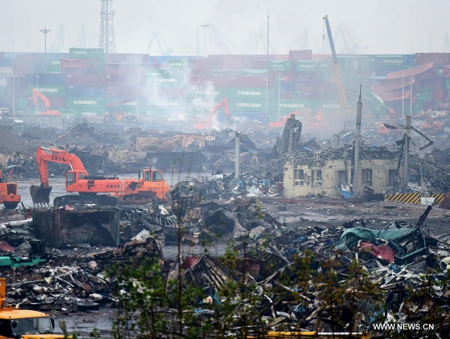 （天津港“8·12”事故）（1）天津港爆炸事故遇难人数上升至158人
