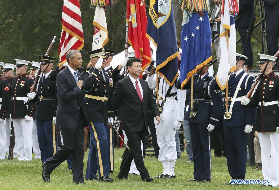 （XHDW）（16）习近平出席美国总统奥巴马举行的欢迎仪式