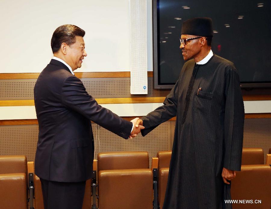 （时政）习近平会见尼日利亚总统布哈里