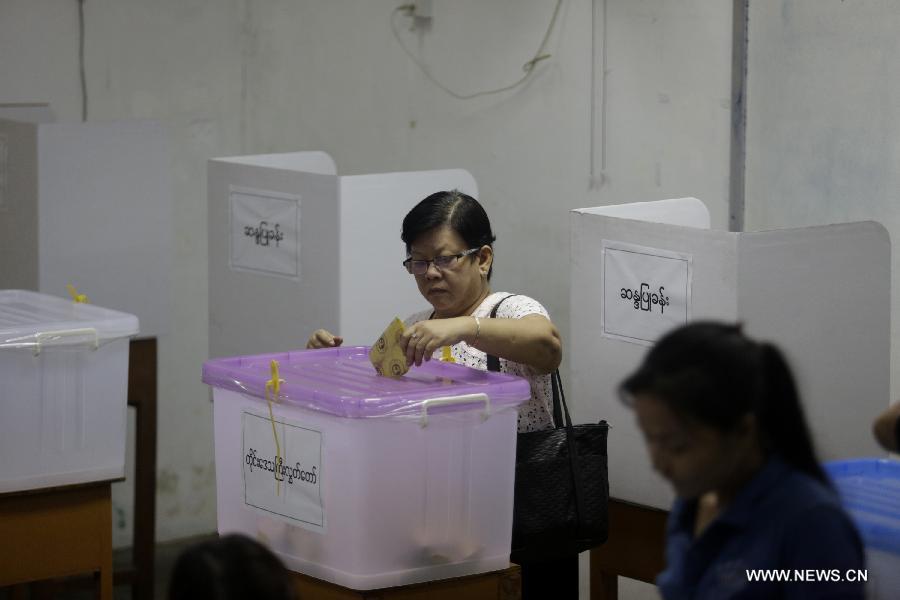 （国际）（4）缅甸全国大选开始投票