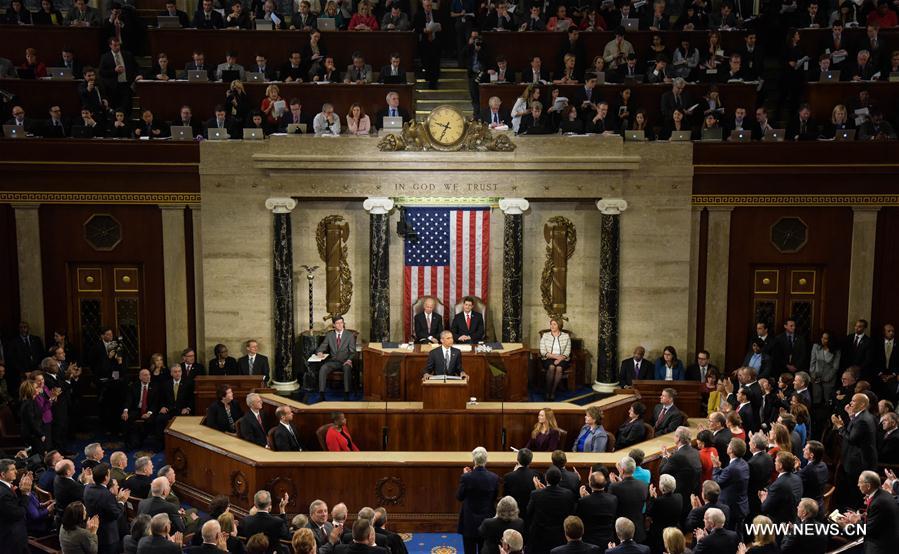 （国际）（1）奥巴马在国会发表国情咨文演说