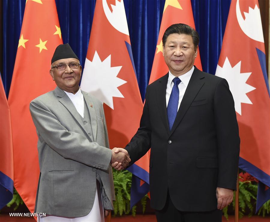 （时政）习近平会见尼泊尔总理奥利