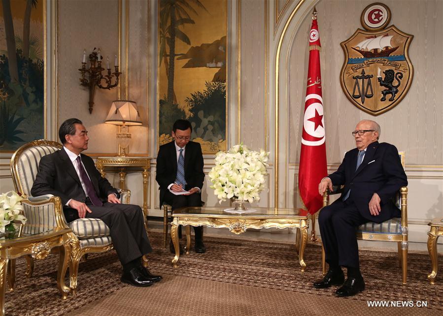 （XHDW）突尼斯总统埃塞卜西会见王毅