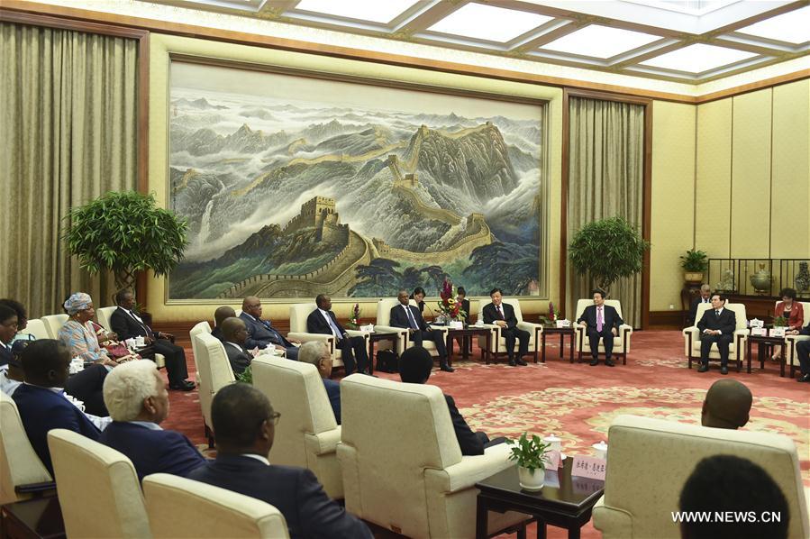 CHINA-BEIJING-LIU YUNSHAN-AFRICA-MEDIA COOPERATION-FORUM-MEETING (CN)