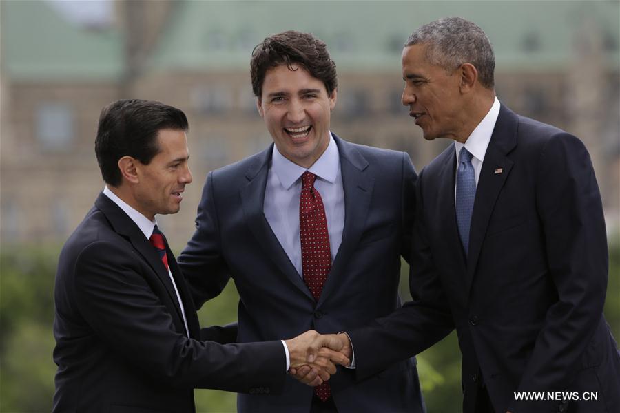 (国际)(5)北美领导人峰会在渥太华举行