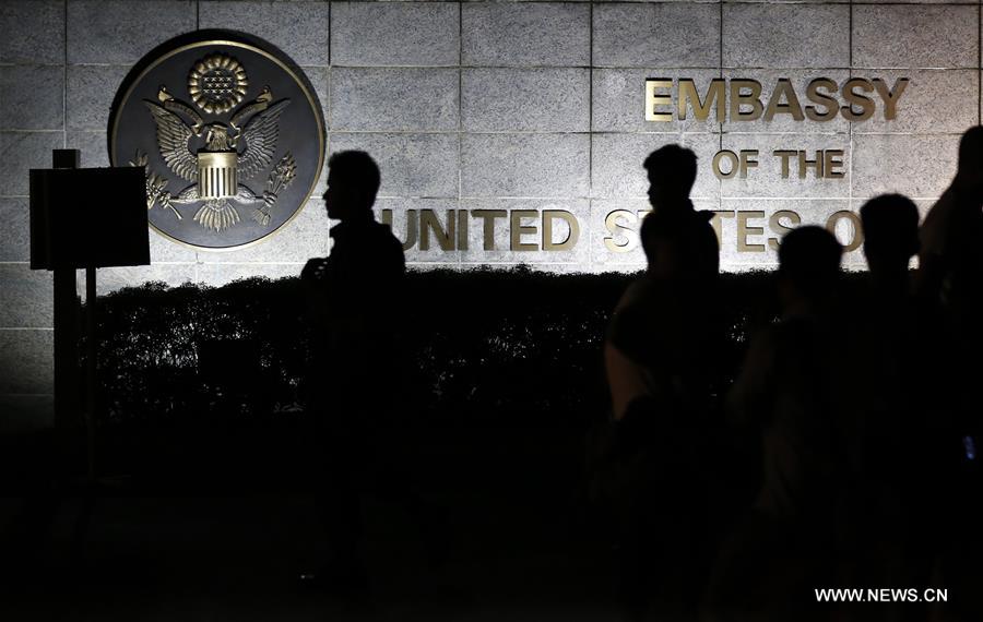 （国际）（1）美国驻缅甸大使馆举行安全演习致虚惊一场 