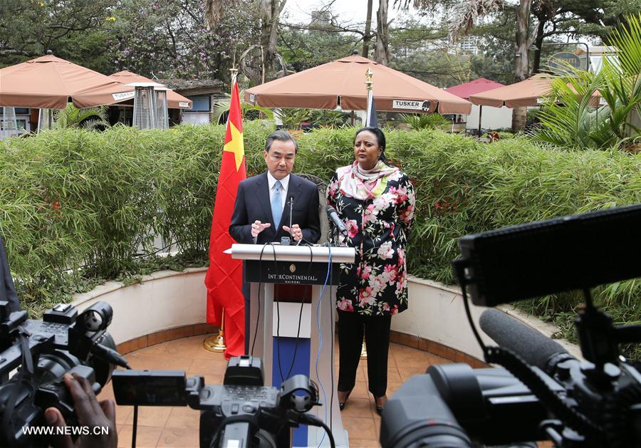 KENYA-NAIROBI-CHINA-FOREIGN MINISTERS-PRESS CONFERENCE
