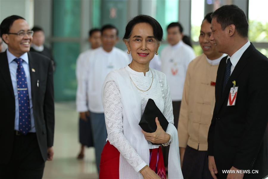 MYANMAR-YANGON-AUNG SAN SUU KYI-CHINA-VISIT