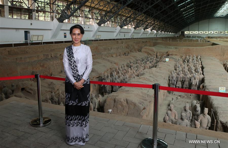 Aung San Suu Kyi en visite officielle en Chine 