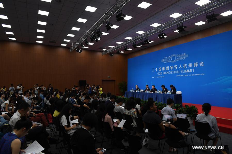 Conférence de presse du sommet du B20 à Hangzhou