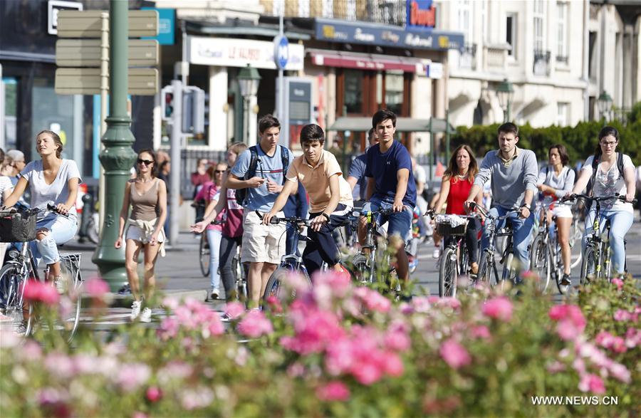 Belgique : la Journée sans voiture à Bruxelles