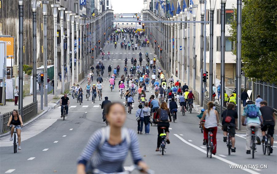 Belgique : la Journée sans voiture à Bruxelles
