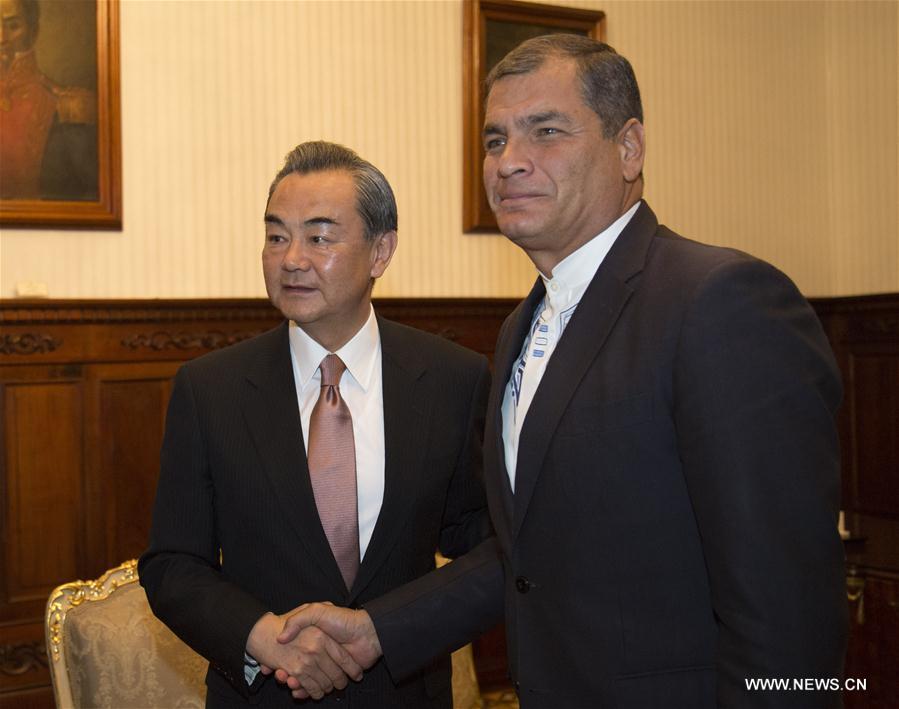 （XHDW）厄瓜多尔总统科雷亚会见王毅
