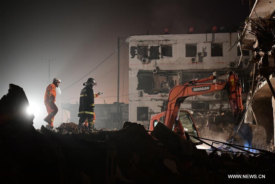 Chine : opérations de secours après une explosion à Fugu
