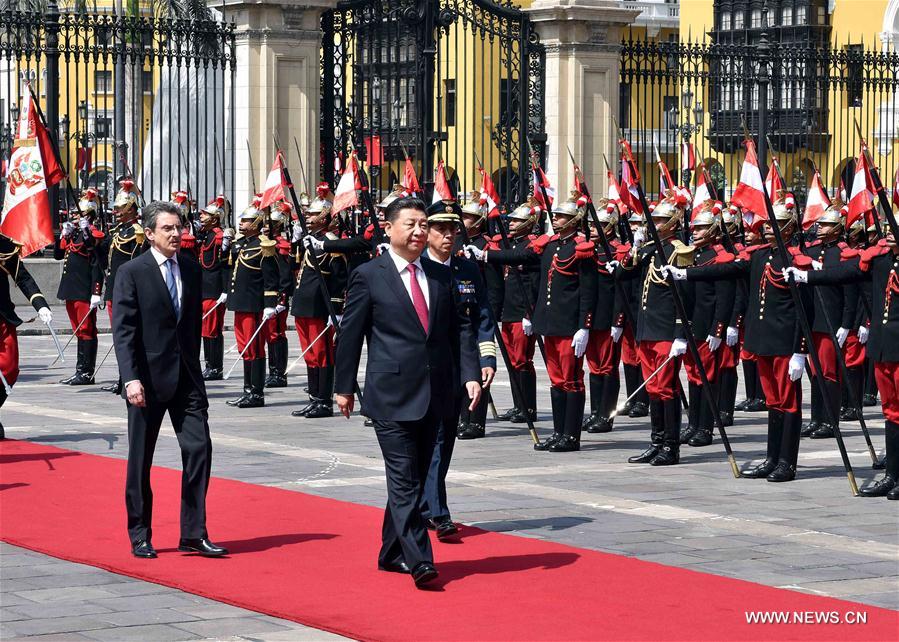 （时政）（2）习近平同秘鲁总统库琴斯基举行会谈