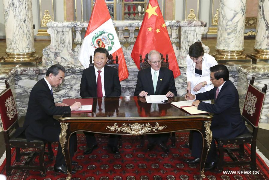 （XHDW）（5）习近平同秘鲁总统库琴斯基举行会谈