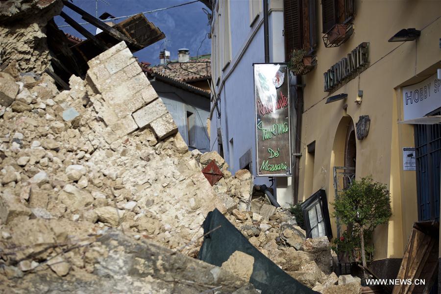 Italie : Norcia après un séisme de magnitude 6,5