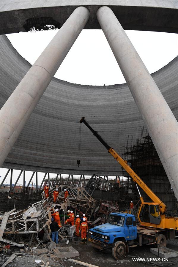 （新华视点·图片版）（2）江西丰城电厂施工平台发生倒塌事故