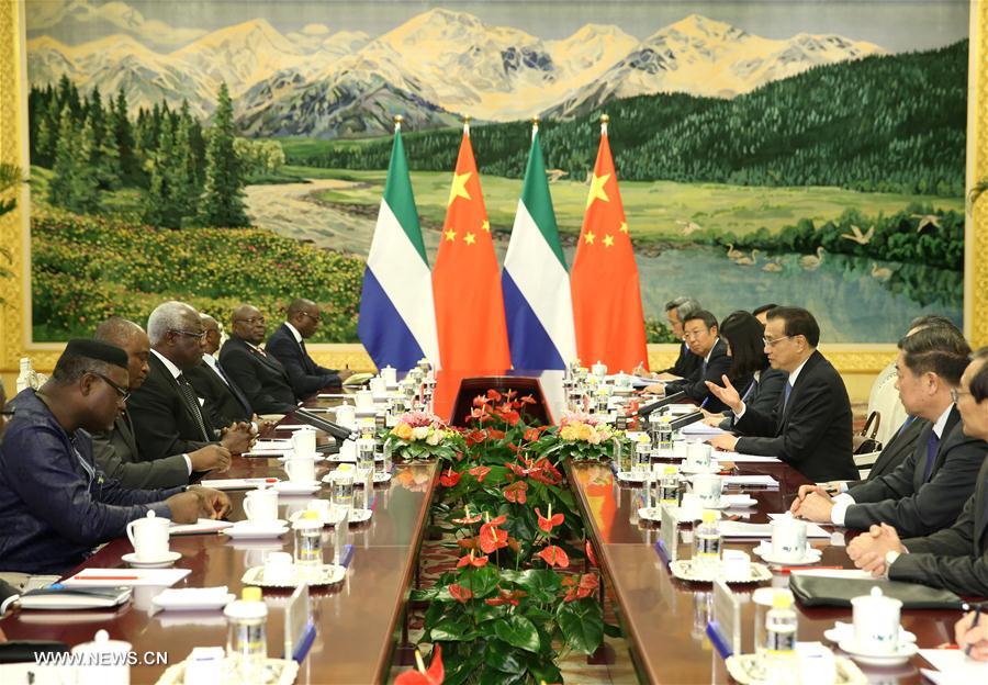 CHINA-BEIJING-LI KEQIANG-SIERRA LEONE PRESIDENT-MEETING (CN)