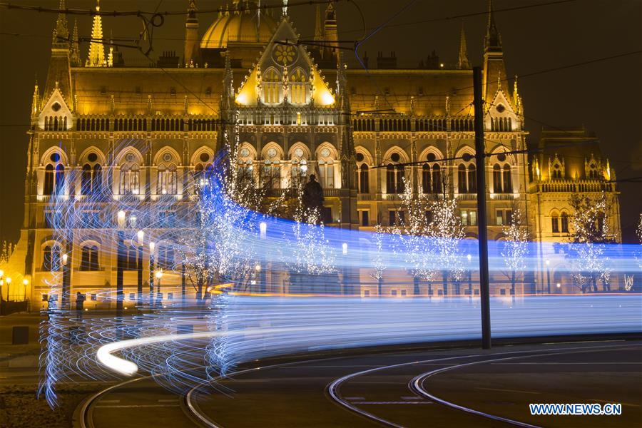Hongrie : illuminations de Noël à Budapest