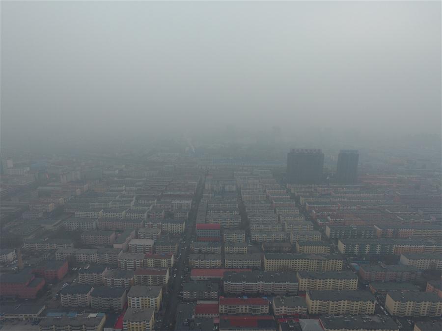 Chine : smog à Hohhot