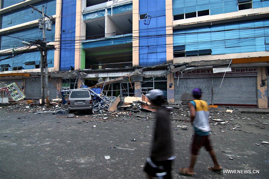 （外代一线）（2）菲律宾南部棉兰老岛发生6.7级地震