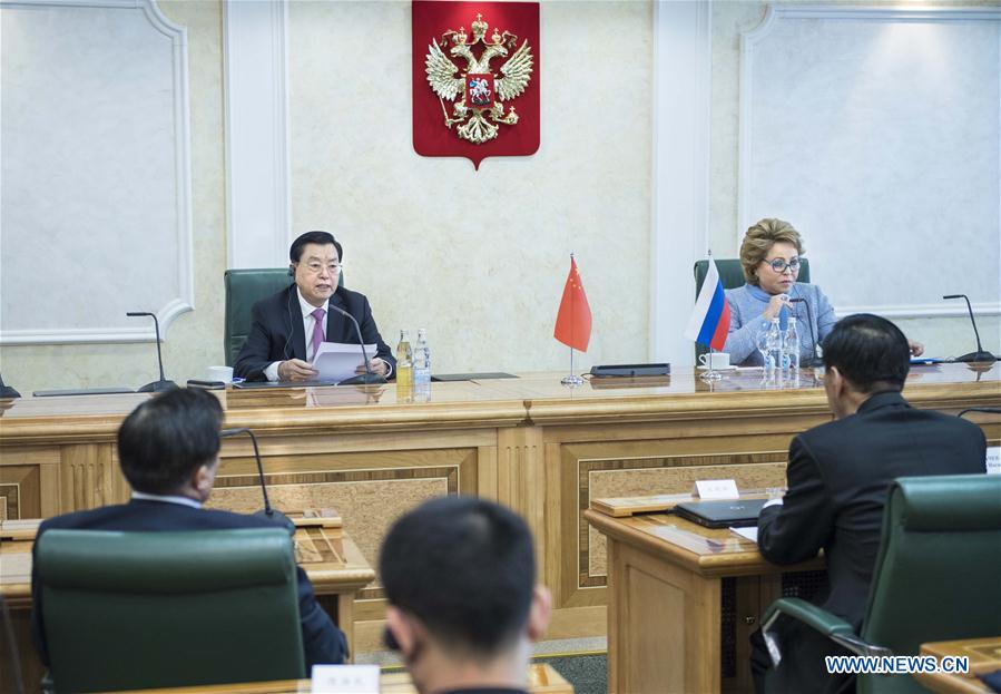 Visite du plus haut législateur chinois en Russie