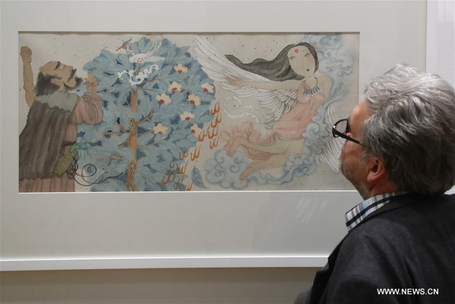 （国际）（4）中华创世神话连环画绘本作品展在布鲁塞尔开幕