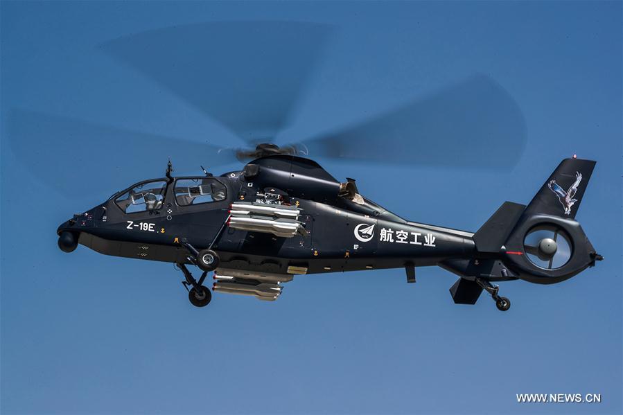 （科技）（1）我国自主研制出口型武装直升机直-19E在哈尔滨成功首飞