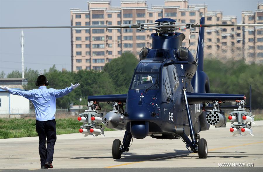 #（科技）（5）我国自主研制出口型武装直升机直-19E在哈尔滨成功首飞