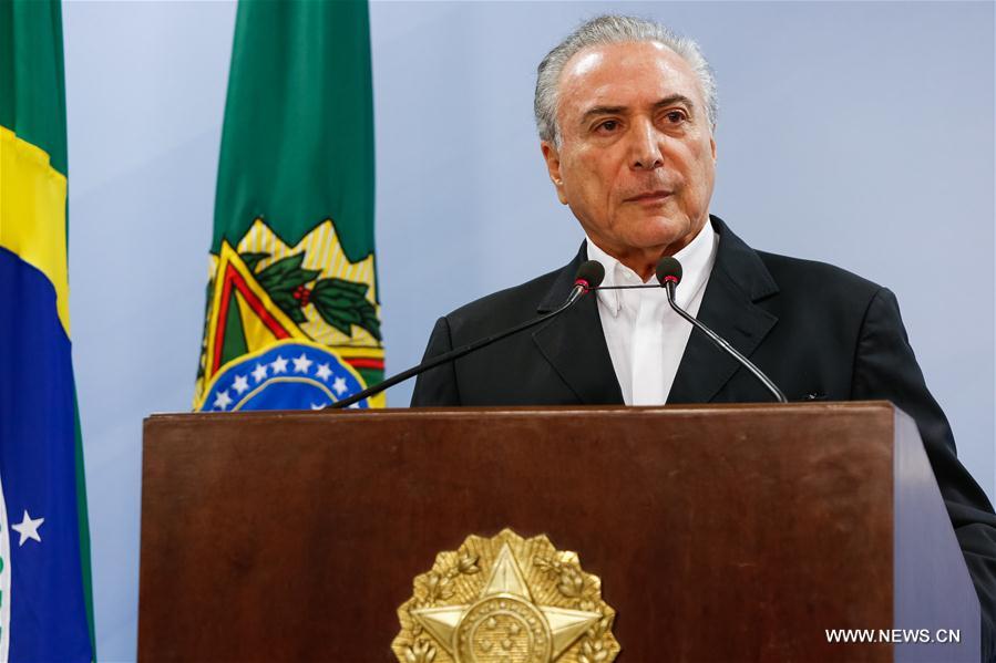 （国际）（2）巴西总统特梅尔将向联邦最高法院申请暂停对他的调查