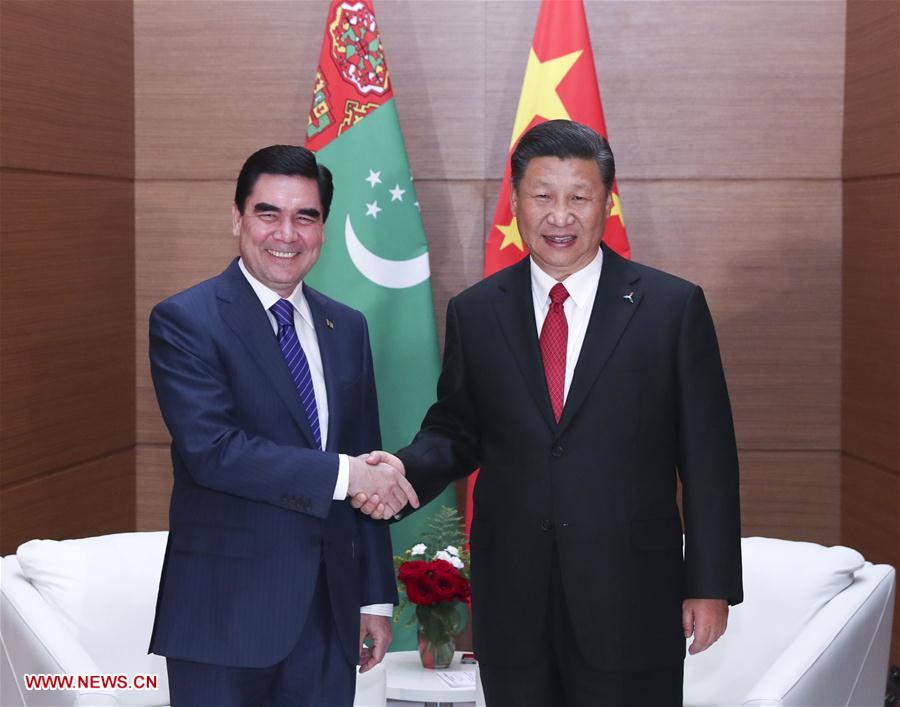（时政）习近平会见土库曼斯坦总统别尔德穆哈梅多夫