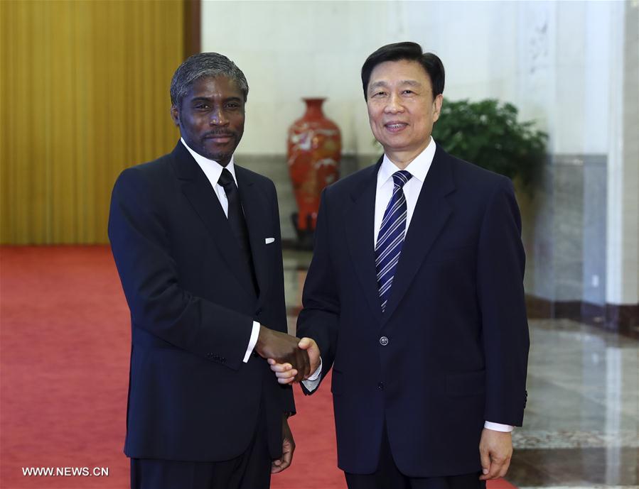 （XHDW）李源潮与赤道几内亚副总统曼格会谈