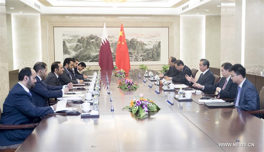 （XHDW）王毅会见卡塔尔外交大臣