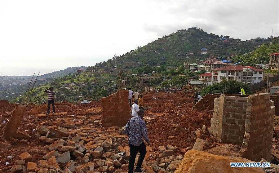 （国际）（1）塞拉利昂首都洪水和泥石流灾害造成至少300人遇难
