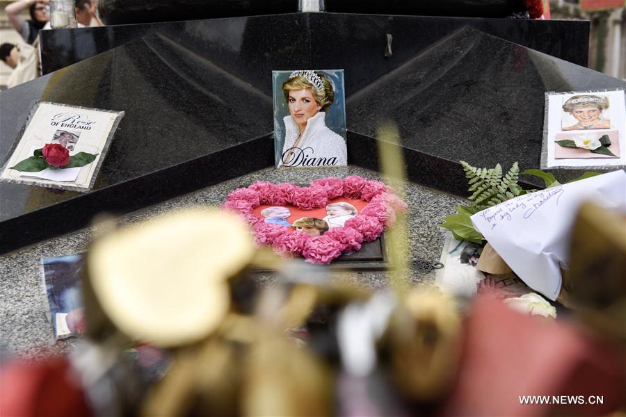 France : commémoration du 20e anniversaire de la mort de Lady Diana