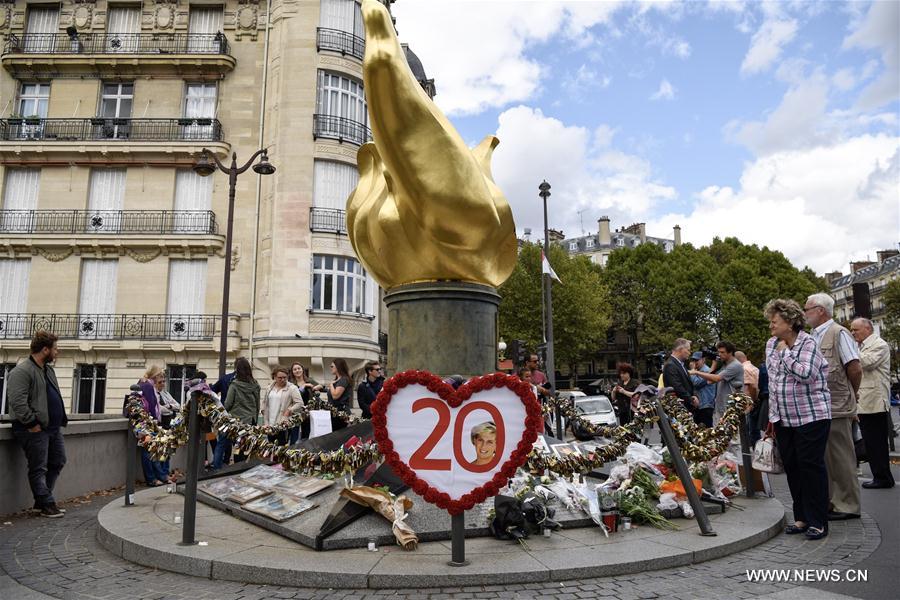 France : commémoration du 20e anniversaire de la mort de Lady Diana