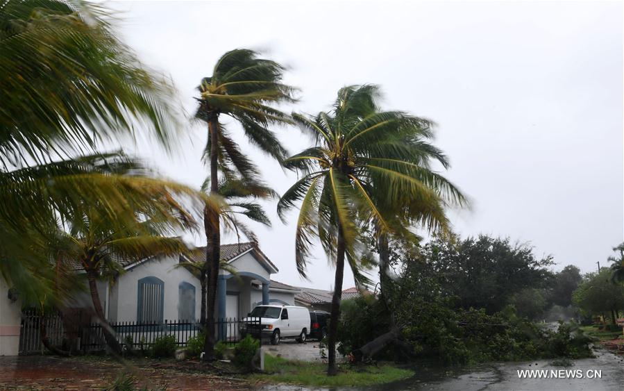 Etats-Unis : l'ouragan Irma frappe Miami