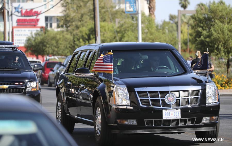 Donald Trump en visite à Las Vegas pour soutenir les victimes de la fusillade