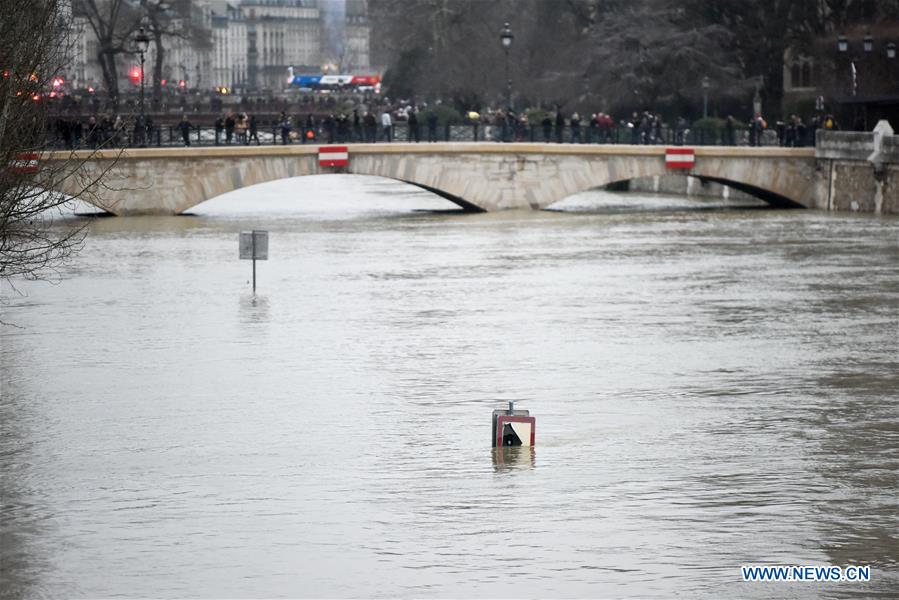 France : crue de la Seine à Paris