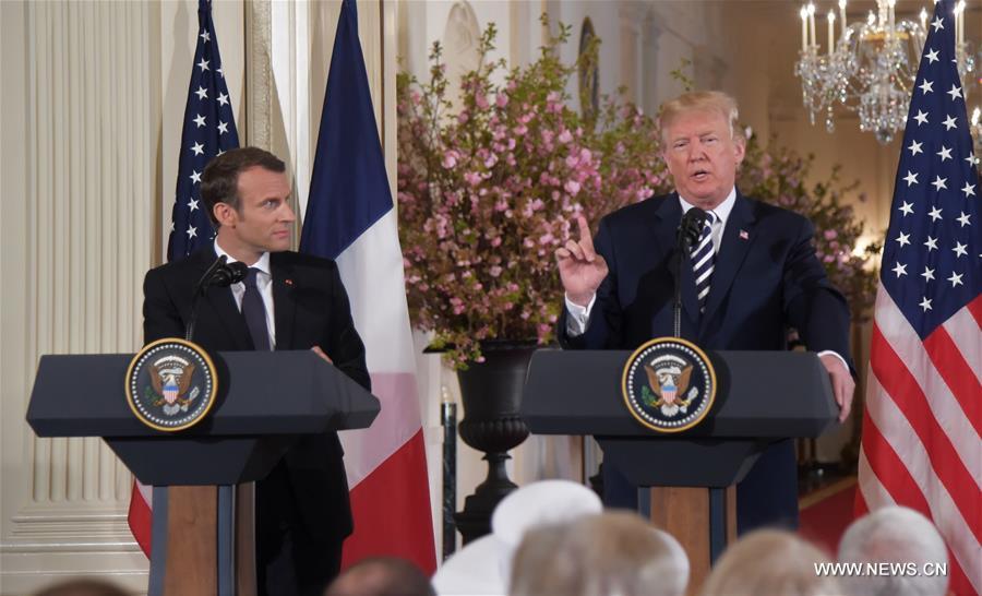Emmanuel Macron en visite aux Etats-Unis