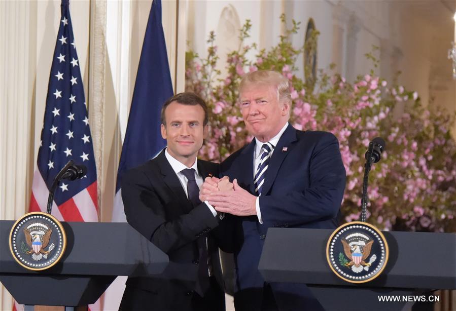 Emmanuel Macron en visite aux Etats-Unis
