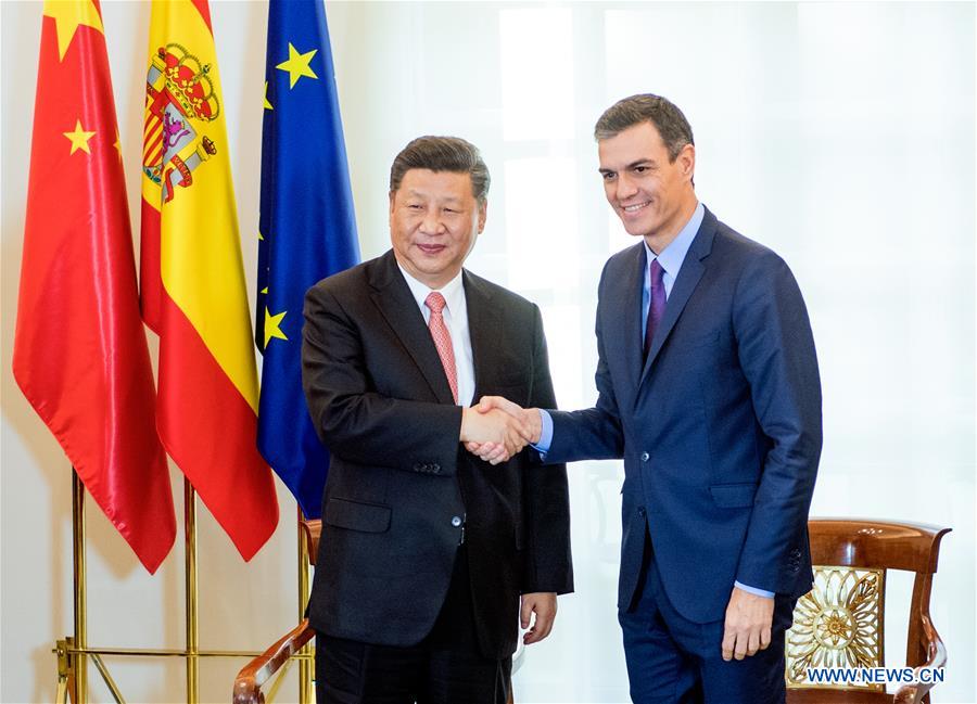 SPAIN-MADRID-XI JINPING-SPANISH PM-MEETING